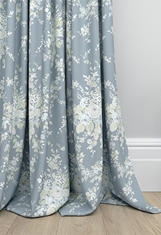 Shabby Chic by Rachel Ashwell Garden Floral, Dusky Blue - Made to Measure Curtains